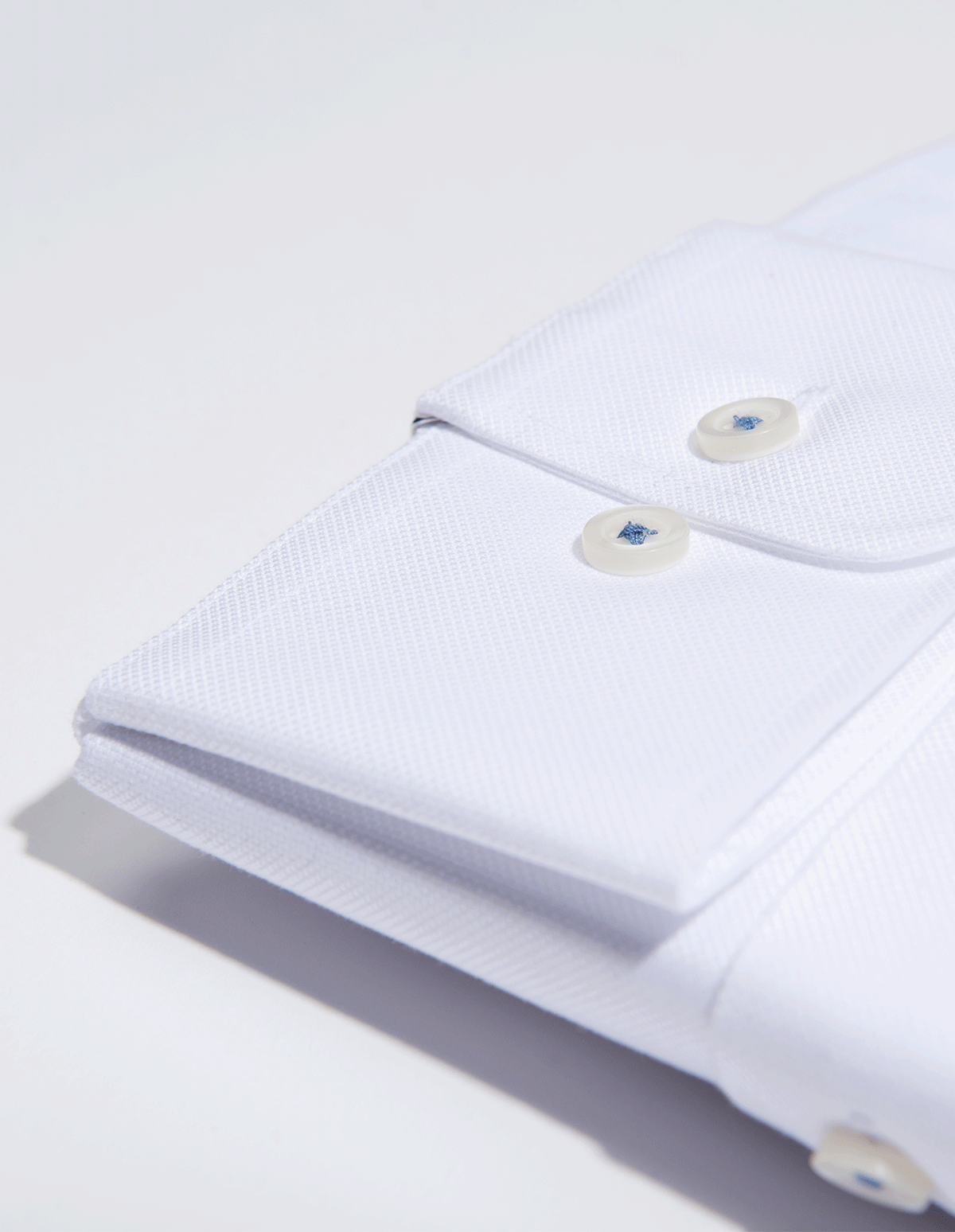 Royal Oxford White Dress Shirt No Pocket / Standard Buttons
