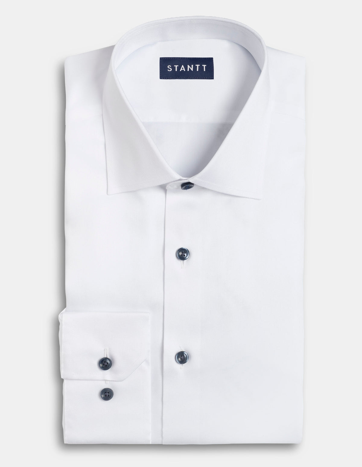 custom fitted dress shirt - #cc68 white stretch cotton reviews Custom Fitted Dress Shirt main image 1