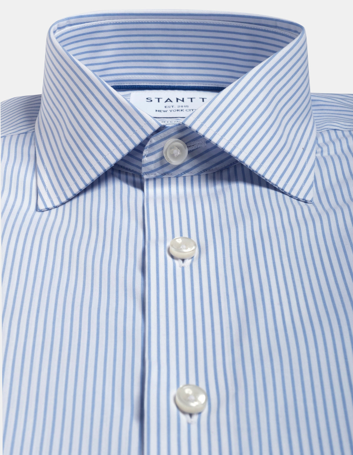 blue bengal stripe dress shirt Classic Fit Blue Bengal Stripe Broadcloth Non-Iron Men's Dress Shirt Wilkes & Riley, LLC