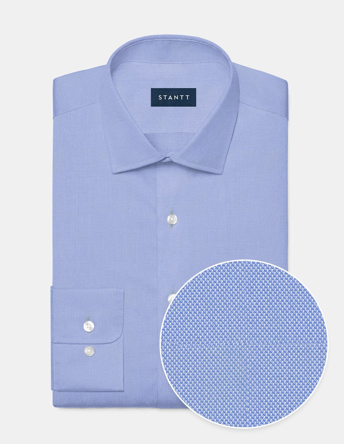 Royal Oxford Blue Dress Shirt No Pocket / Standard Buttons