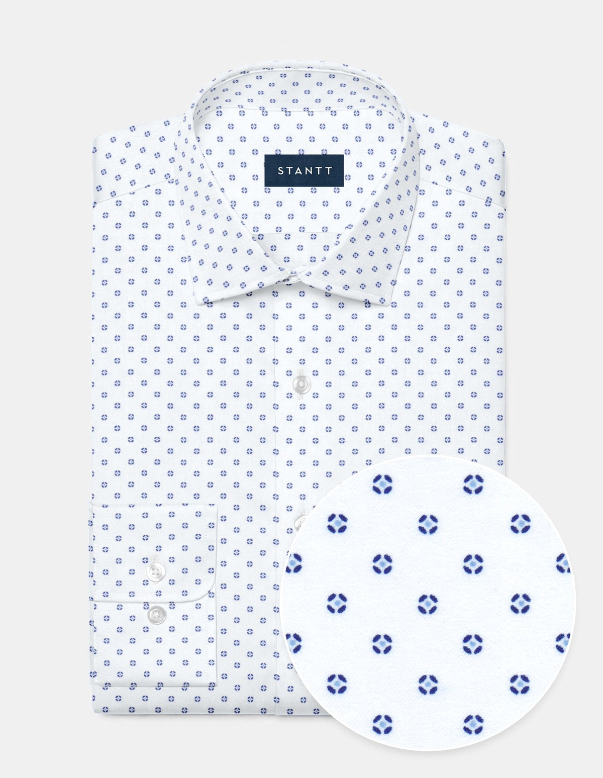 Performance Twill Light Blue Dress Shirt  Stantt