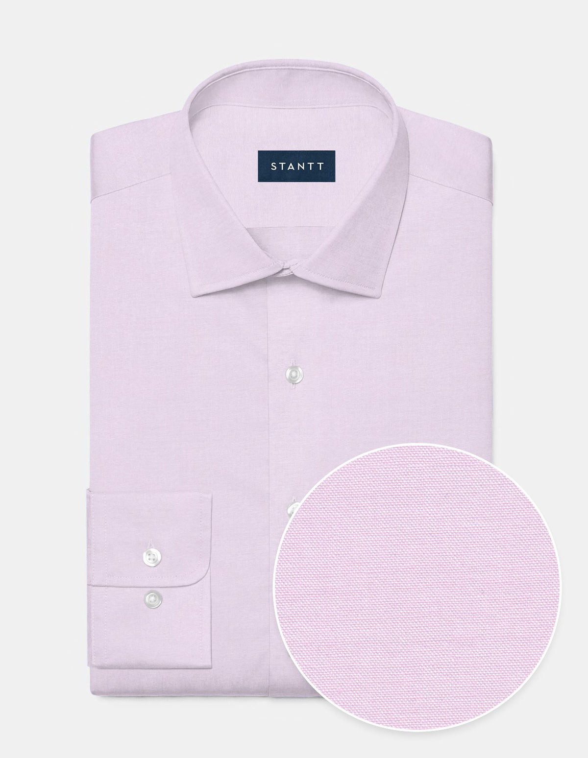 Wrinkle-Resistant Pinpoint Oxford Pink Dress Shirt – Stantt