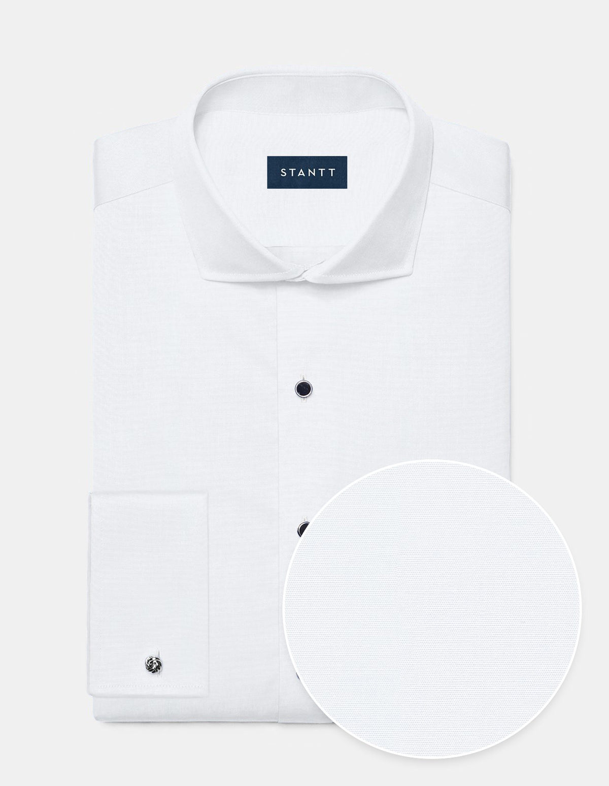 Stretch Tuxedo Shirt White Tuxedo Shirt No Pocket / Custom Buttons Stretch Tuxedo Shirt White Tuxedo Shirt No Pocket / Custom Buttons