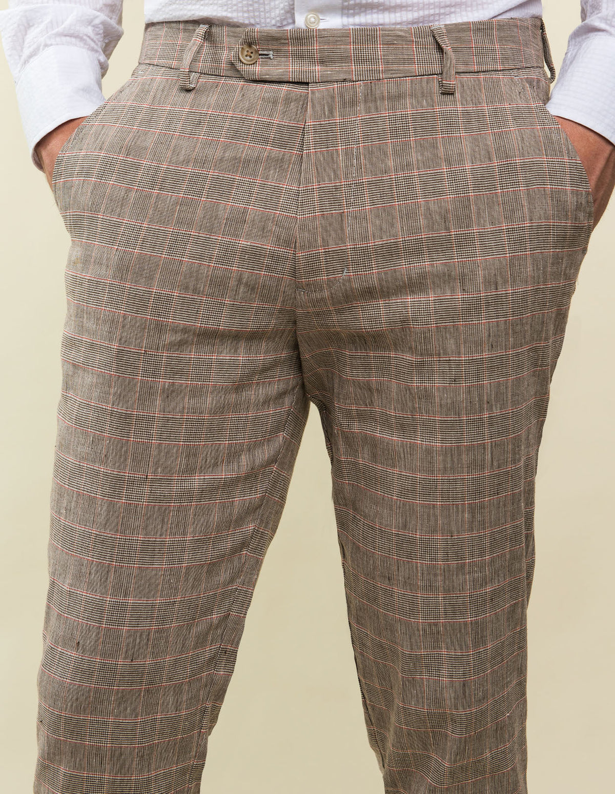 Chestnut and Red Prince of Wales Check | Chino