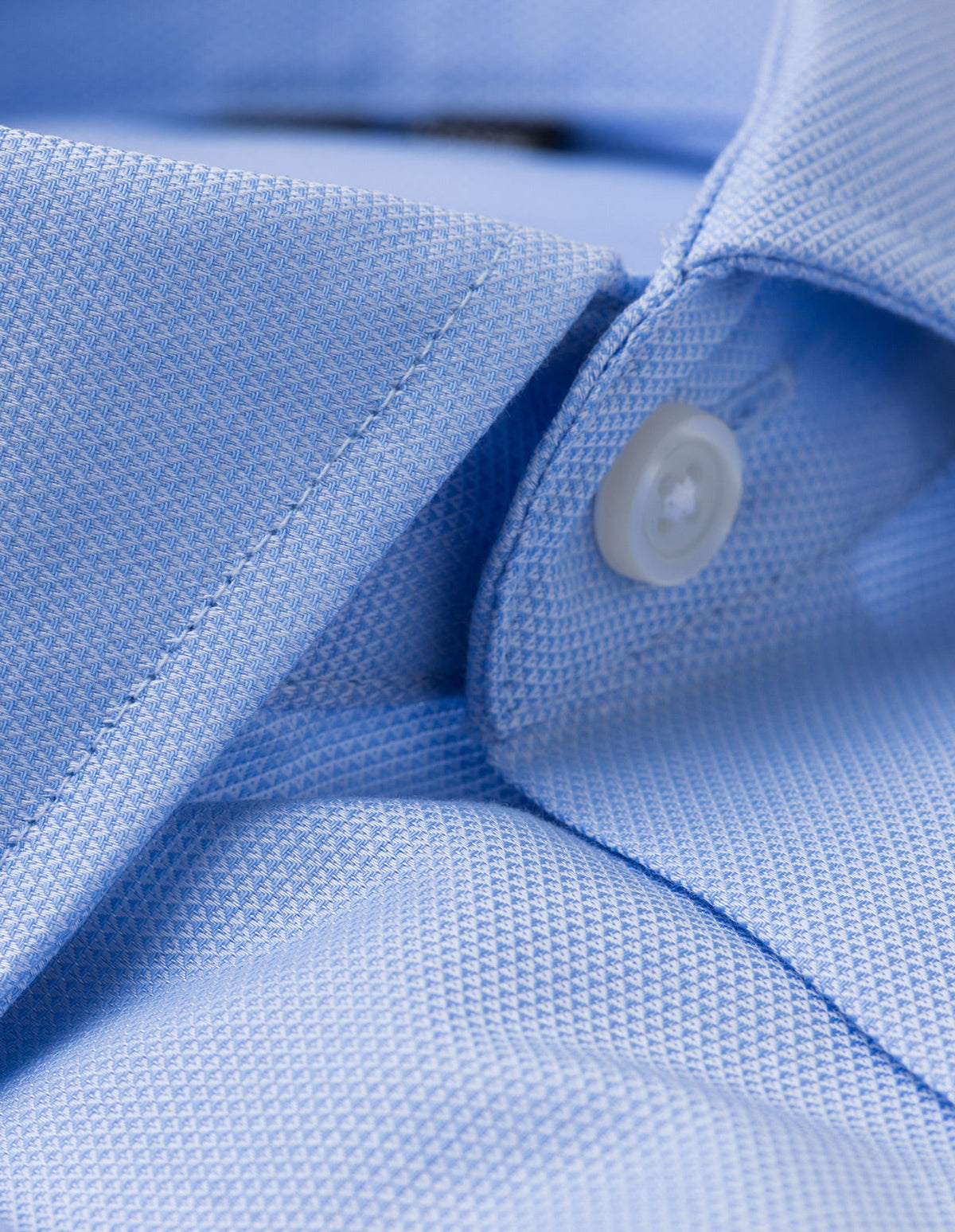 Light blue striped wrinkle resistant shirt - Business shirts